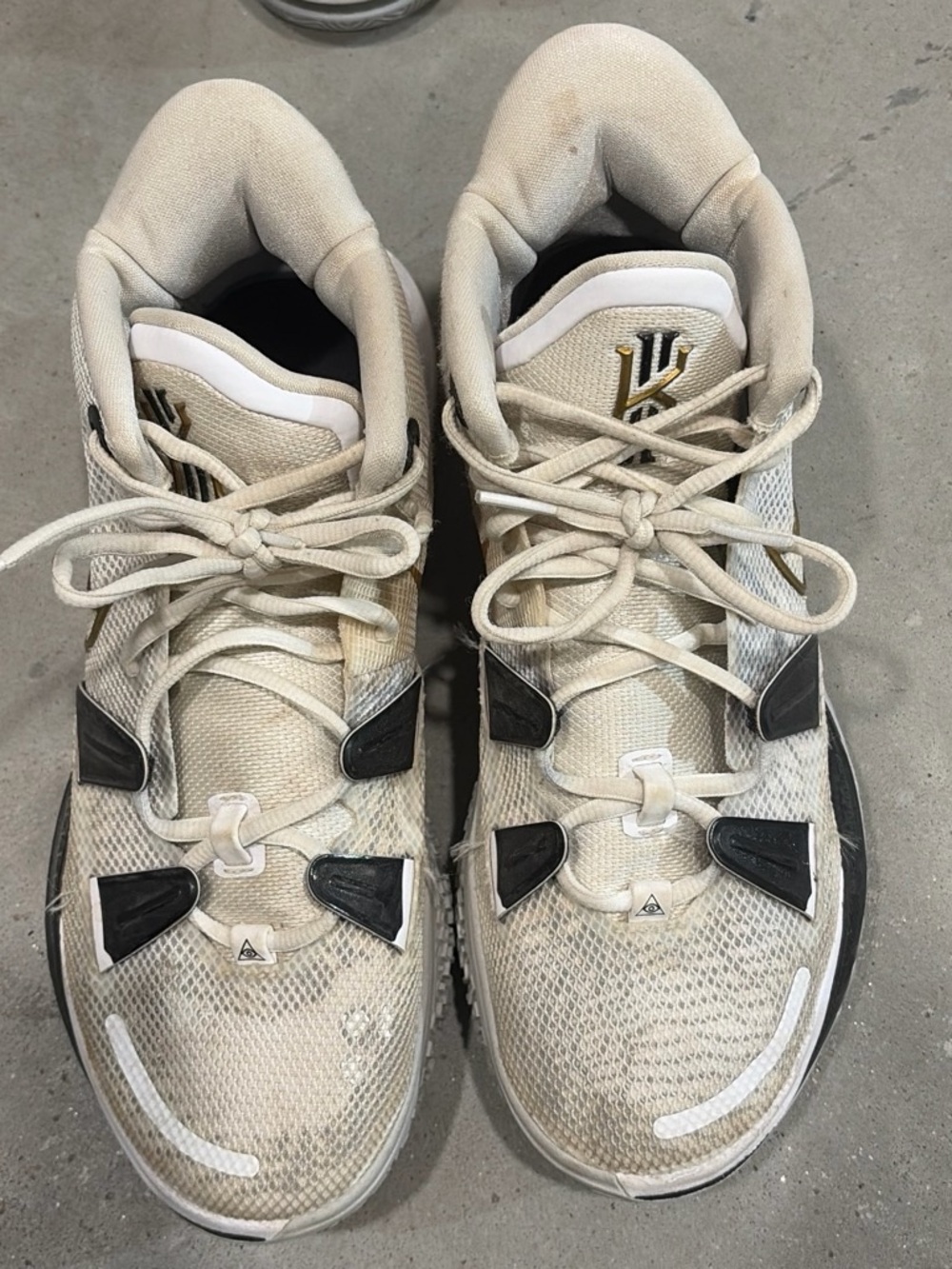 Nike Women's Sneakers - Cream with Black Accents